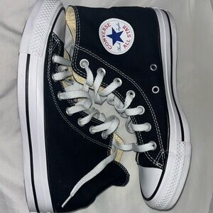 Black/White High Top Converse